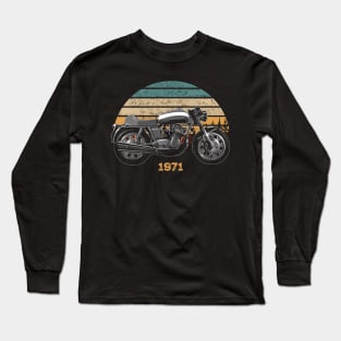 1971 MV Agusta 750S Vintage Motorcycle Design Long Sleeve T-Shirt